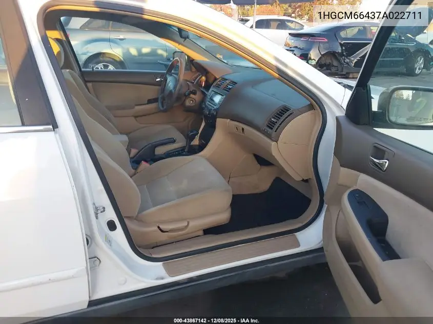 1HGCM66437A022711 2007 Honda Accord 3.0 Se