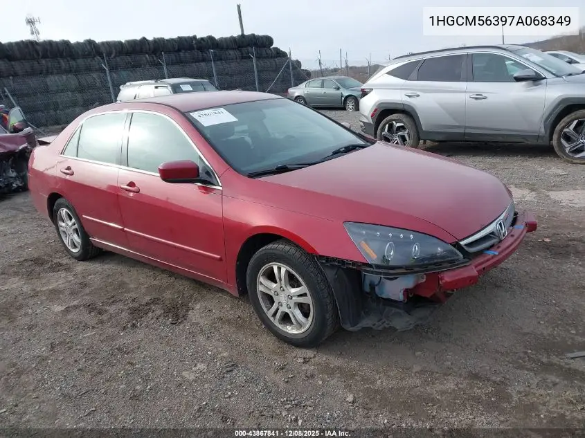1HGCM56397A068349 2007 Honda Accord 2.4 Se