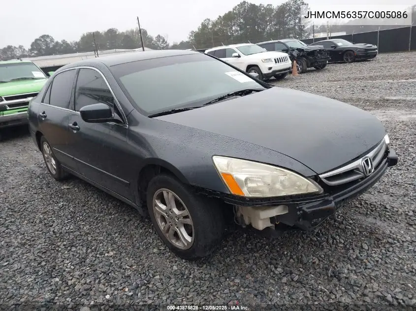 JHMCM56357C005086 2007 Honda Accord 2.4 Se