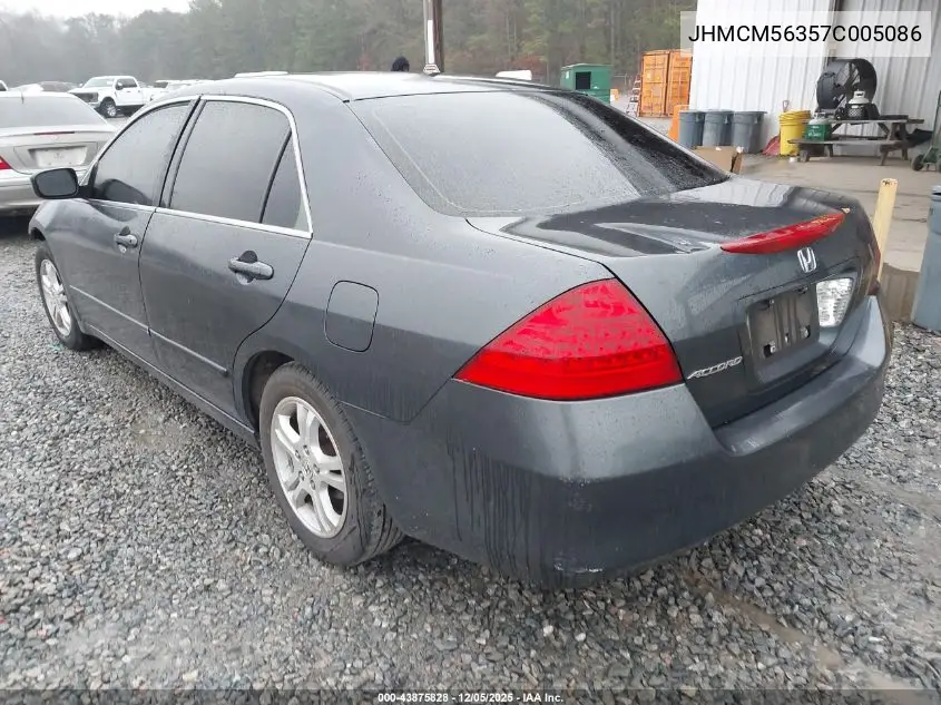 JHMCM56357C005086 2007 Honda Accord 2.4 Se