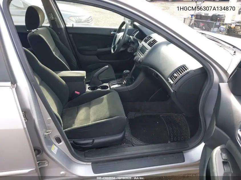 1HGCM56307A134870 2007 Honda Accord 2.4 Se