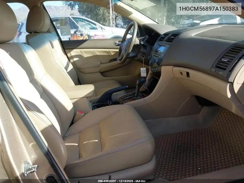 1HGCM56897A150383 2007 Honda Accord 2.4 Ex
