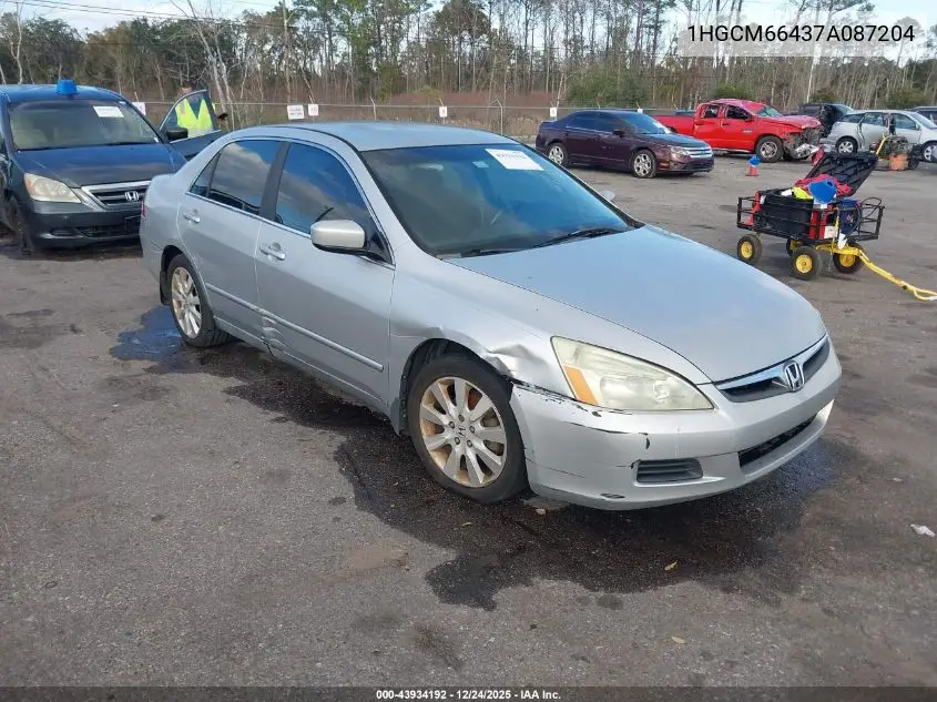 1HGCM66437A087204 2007 Honda Accord 3.0 Se