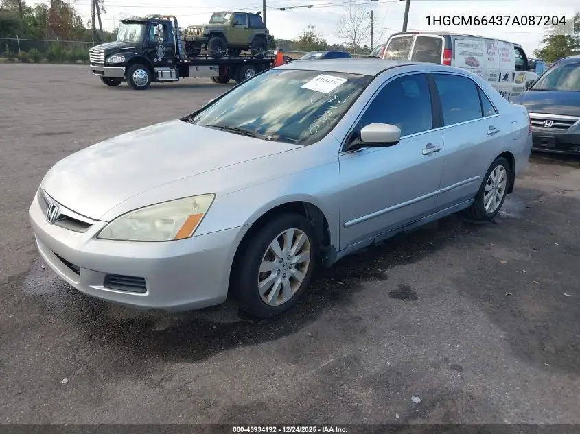 1HGCM66437A087204 2007 Honda Accord 3.0 Se