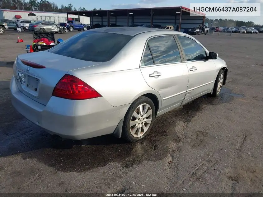 1HGCM66437A087204 2007 Honda Accord 3.0 Se