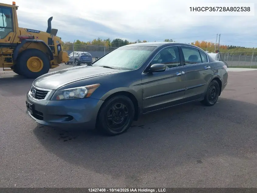1HGCP36728A802538 2008 Honda Accord Ex