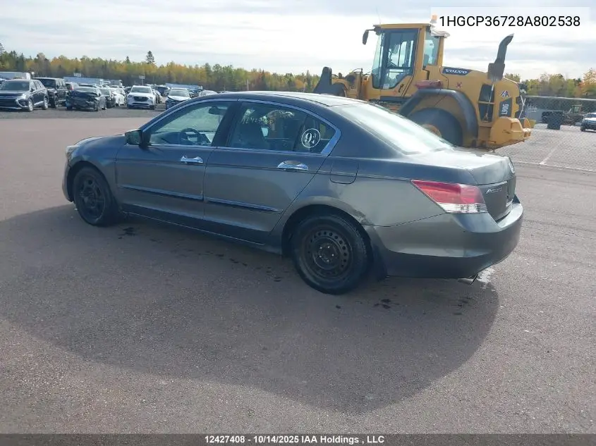 1HGCP36728A802538 2008 Honda Accord Ex