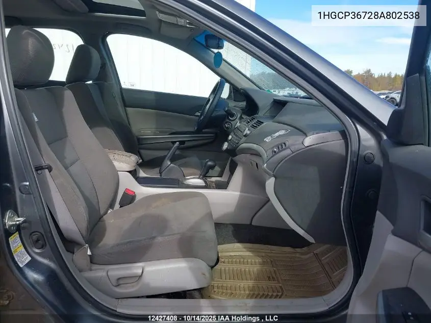 1HGCP36728A802538 2008 Honda Accord Ex