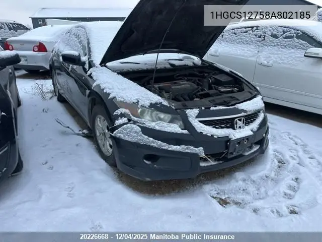 1HGCS12758A802185 2008 Honda Accord Ex