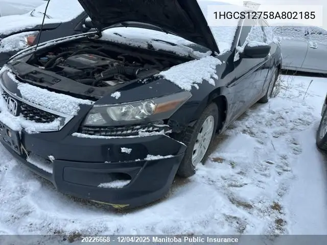 1HGCS12758A802185 2008 Honda Accord Ex