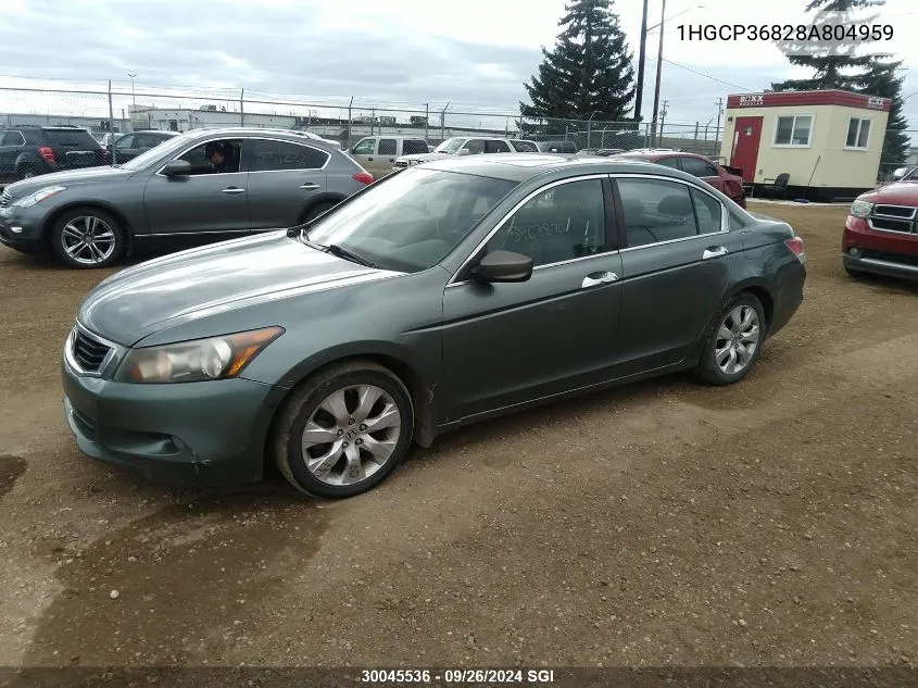 1HGCP36828A804959 2008 Honda Accord Exl