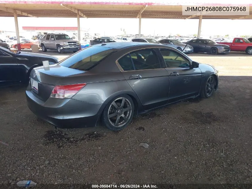 JHMCP26808C075968 2008 Honda Accord 2.4 Ex-L