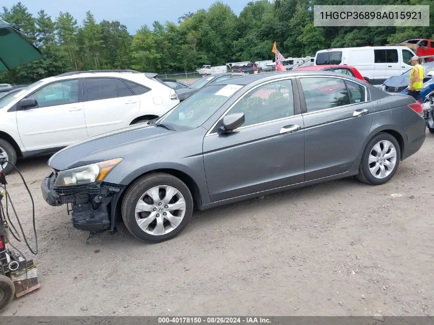 2008 Honda Accord 3.5 Ex-L VIN: 1HGCP36898A015921 Lot: 40178150