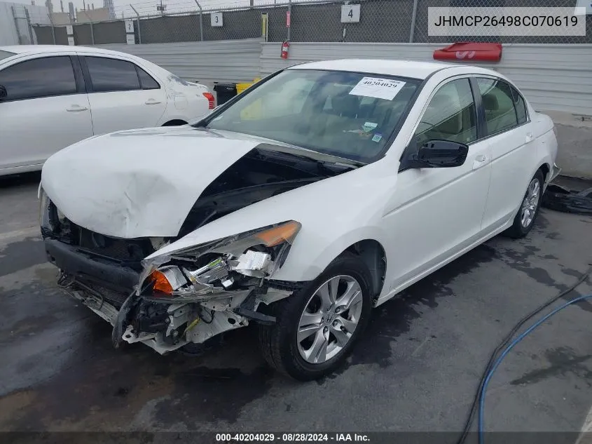 JHMCP26498C070619 2008 Honda Accord 2.4 Lx-P