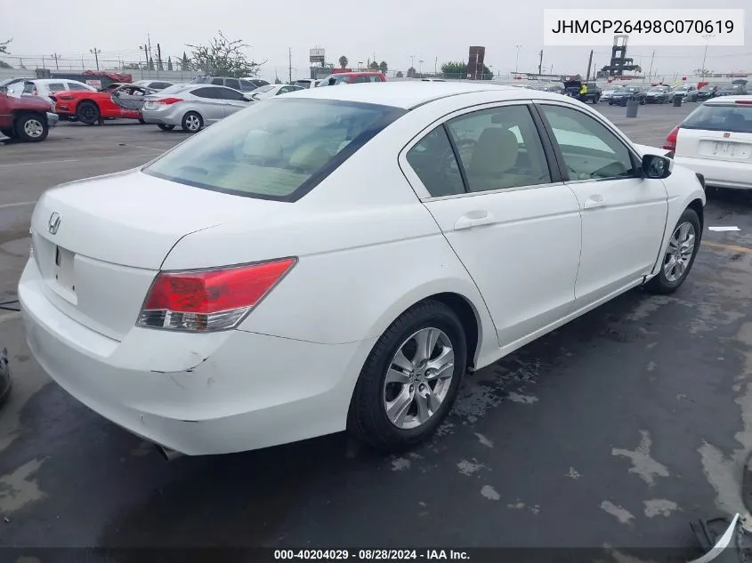 JHMCP26498C070619 2008 Honda Accord 2.4 Lx-P