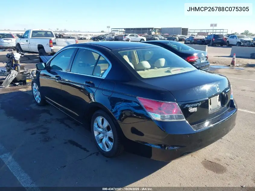 JHMCP26788C075305 2008 Honda Accord 2.4 Ex