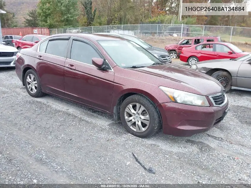 1HGCP26408A134884 2008 Honda Accord 2.4 Lx-P