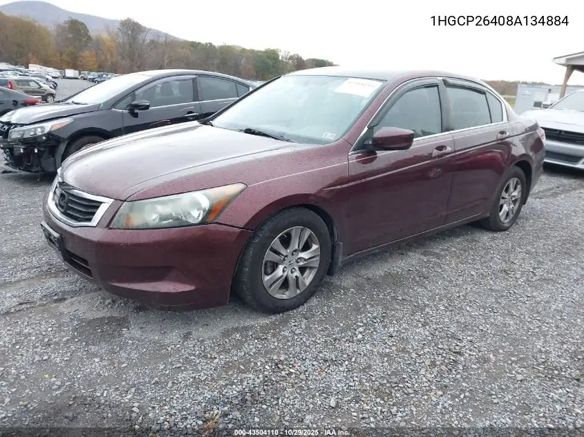 1HGCP26408A134884 2008 Honda Accord 2.4 Lx-P