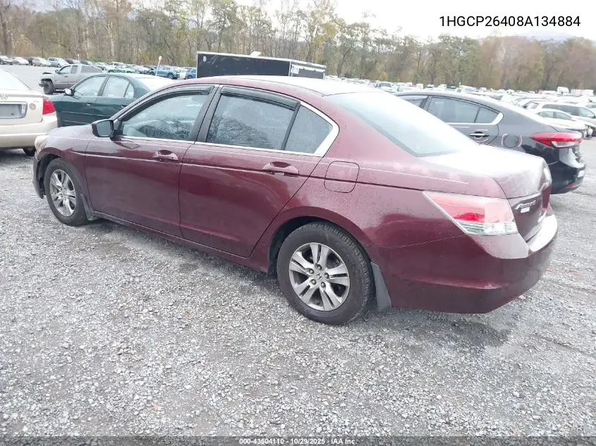 1HGCP26408A134884 2008 Honda Accord 2.4 Lx-P