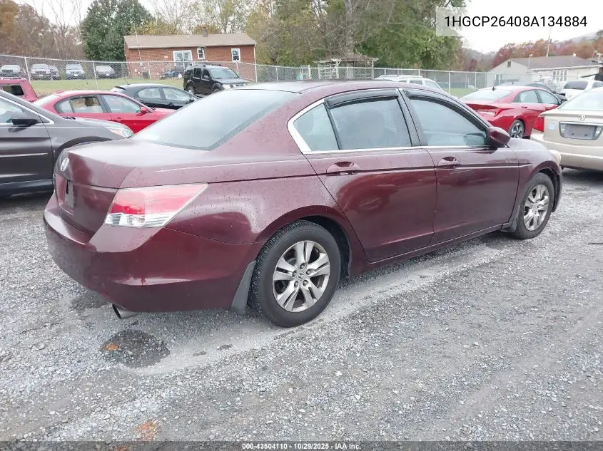 1HGCP26408A134884 2008 Honda Accord 2.4 Lx-P