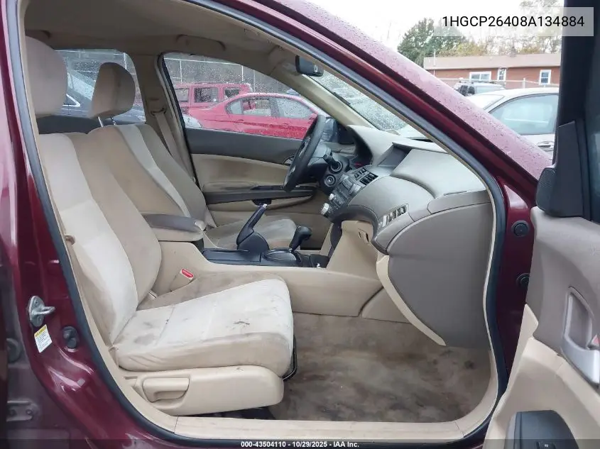 1HGCP26408A134884 2008 Honda Accord 2.4 Lx-P