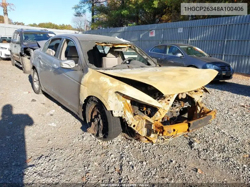 1HGCP26348A100406 2008 Honda Accord 2.4 Lx