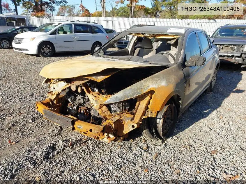 1HGCP26348A100406 2008 Honda Accord 2.4 Lx
