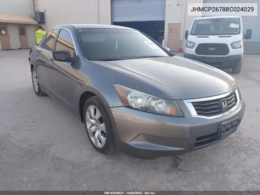 JHMCP26788C024029 2008 Honda Accord 2.4 Ex