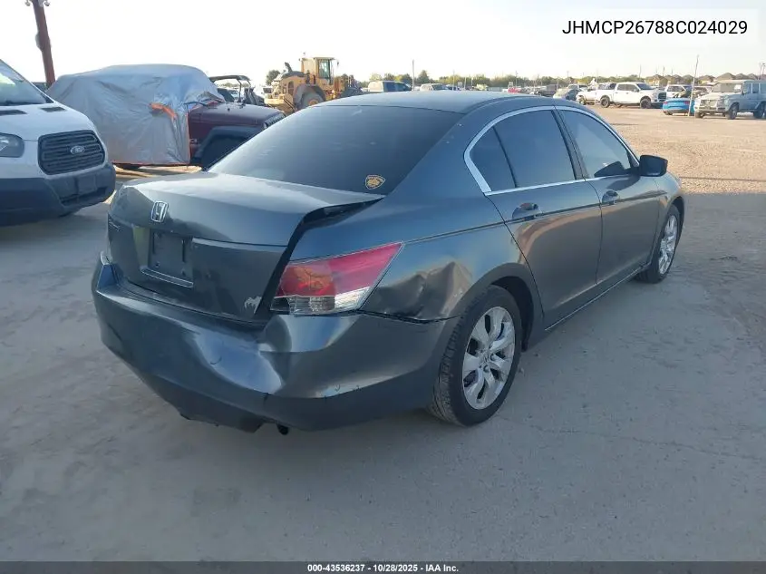 JHMCP26788C024029 2008 Honda Accord 2.4 Ex