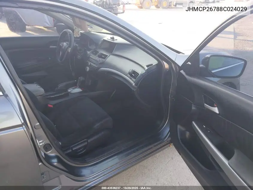 JHMCP26788C024029 2008 Honda Accord 2.4 Ex