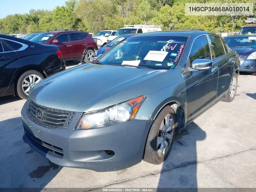 1HGCP36868A010014 2008 Honda Accord 3.5 Ex-L