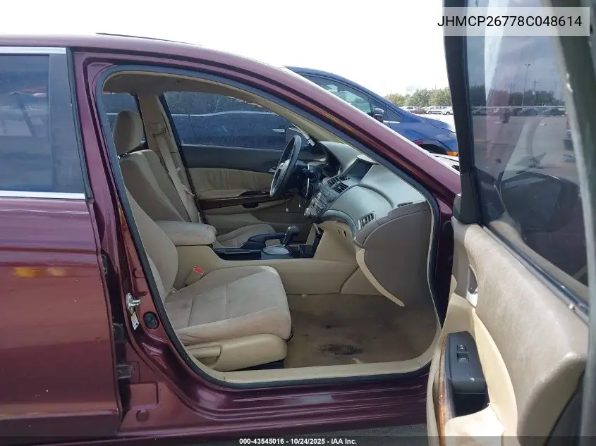 JHMCP26778C048614 2008 Honda Accord 2.4 Ex