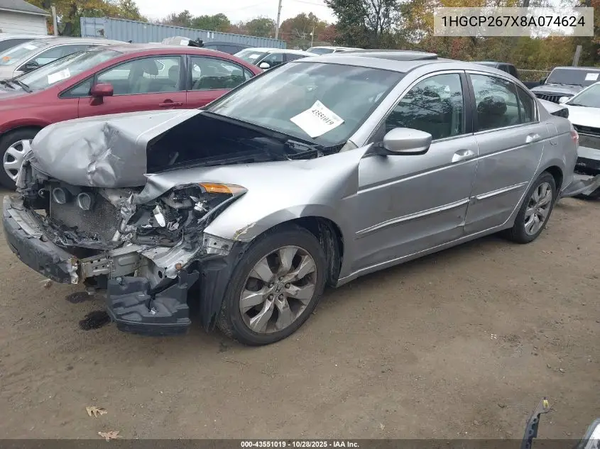 1HGCP267X8A074624 2008 Honda Accord 2.4 Ex