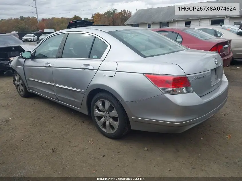 1HGCP267X8A074624 2008 Honda Accord 2.4 Ex