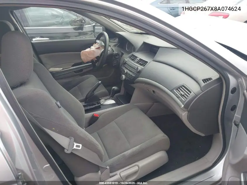 1HGCP267X8A074624 2008 Honda Accord 2.4 Ex