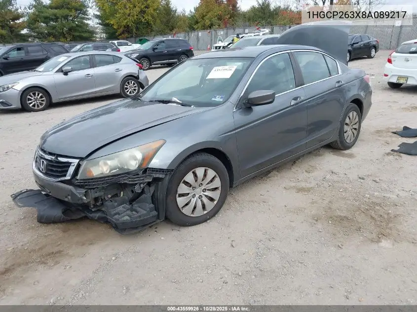 1HGCP263X8A089217 2008 Honda Accord 2.4 Lx