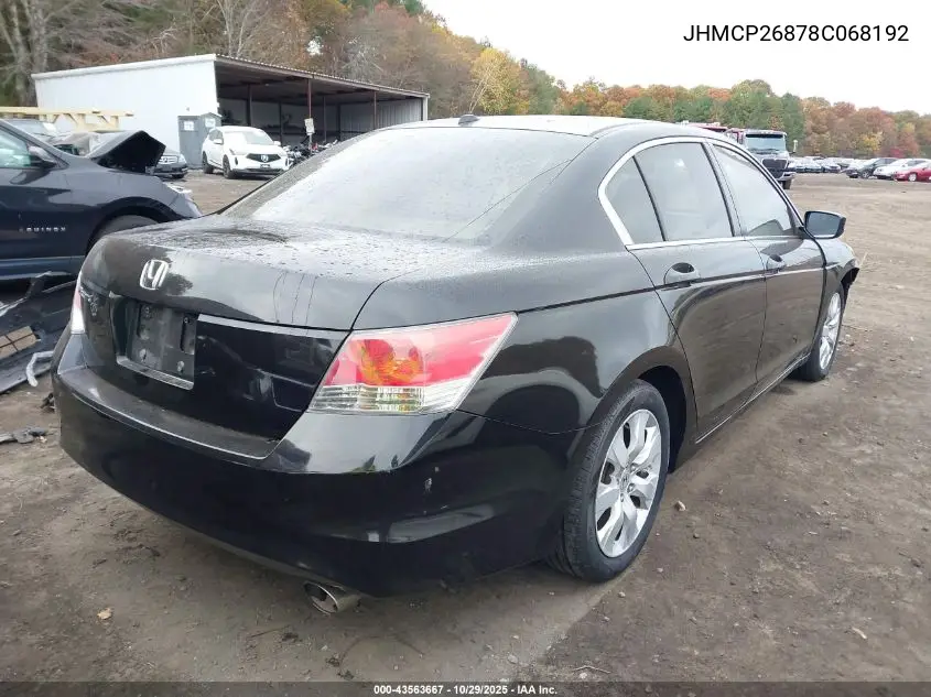 JHMCP26878C068192 2008 Honda Accord 2.4 Ex-L
