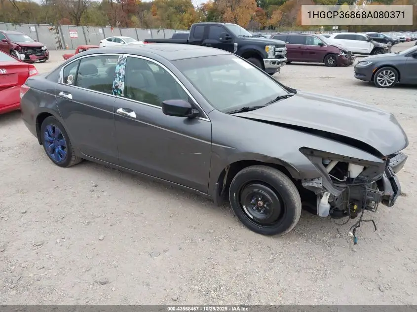 1HGCP36868A080371 2008 Honda Accord 3.5 Ex-L