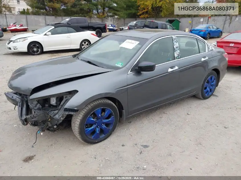 1HGCP36868A080371 2008 Honda Accord 3.5 Ex-L