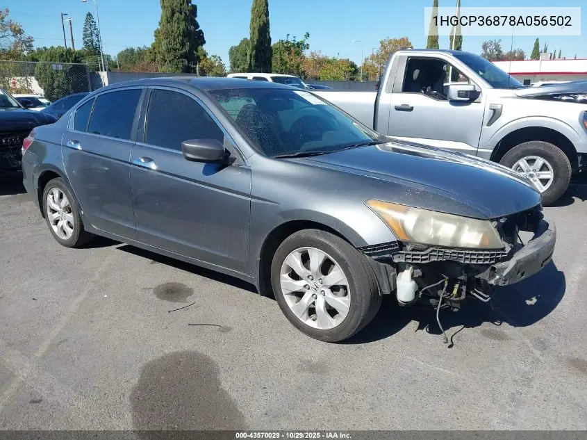 1HGCP36878A056502 2008 Honda Accord 3.5 Ex-L
