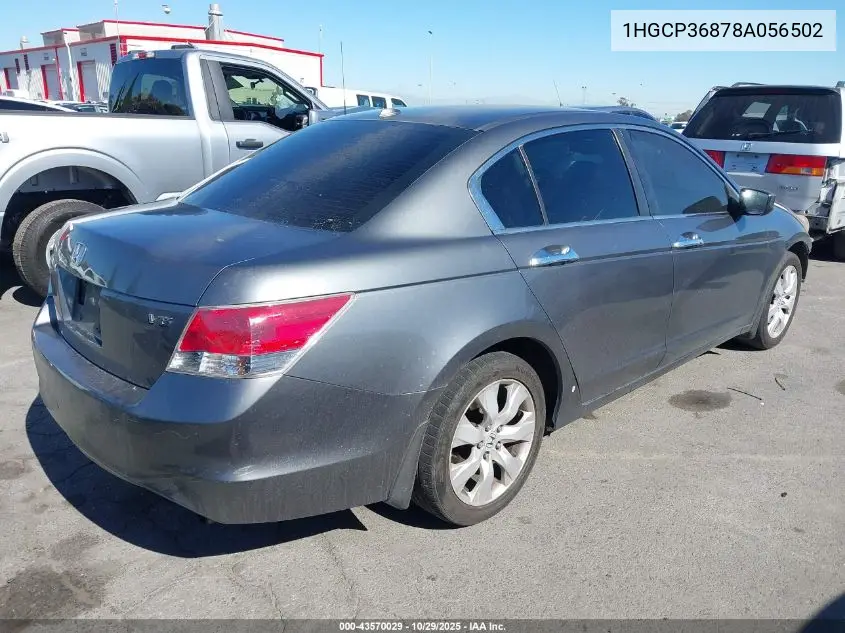 1HGCP36878A056502 2008 Honda Accord 3.5 Ex-L