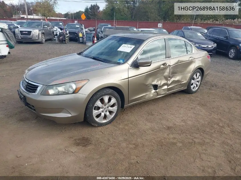 1HGCP26898A158636 2008 Honda Accord 2.4 Ex-L