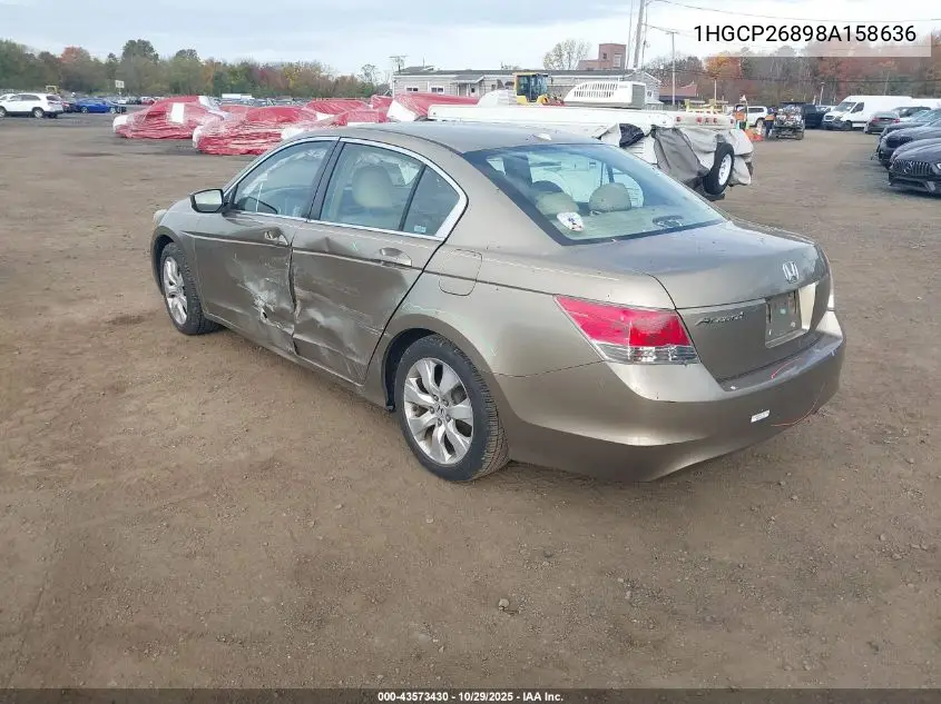 1HGCP26898A158636 2008 Honda Accord 2.4 Ex-L