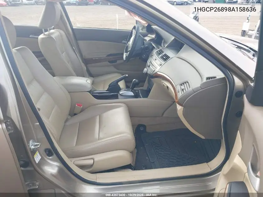 1HGCP26898A158636 2008 Honda Accord 2.4 Ex-L