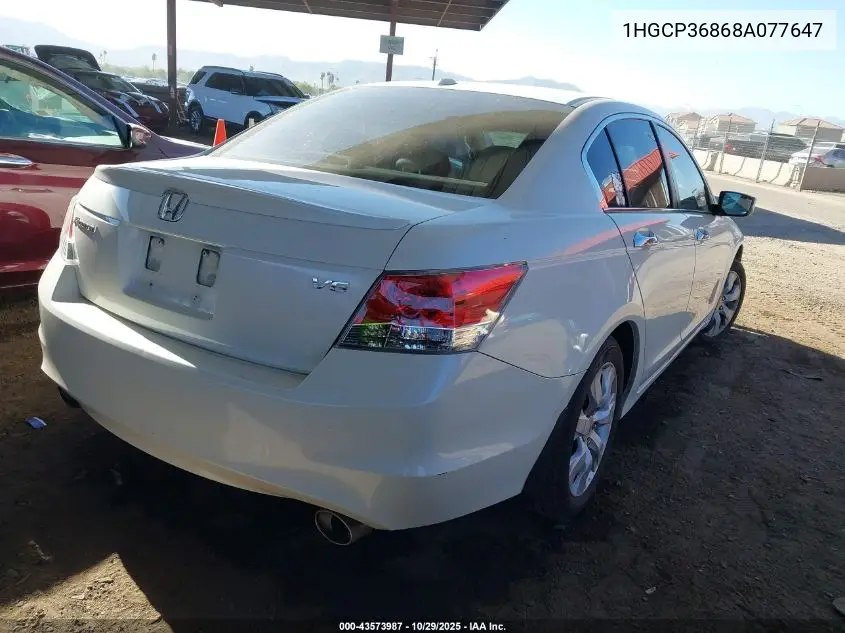 1HGCP36868A077647 2008 Honda Accord 3.5 Ex-L