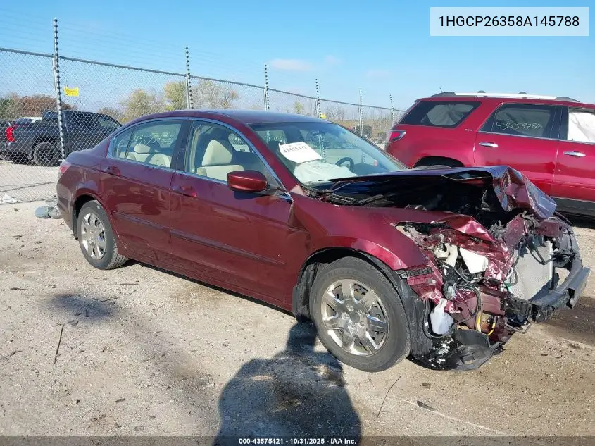 1HGCP26358A145788 2008 Honda Accord 2.4 Lx