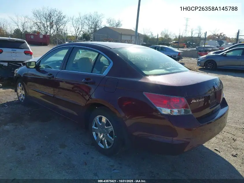 1HGCP26358A145788 2008 Honda Accord 2.4 Lx