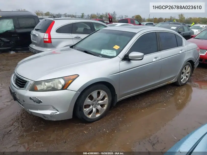 1HGCP26788A023610 2008 Honda Accord 2.4 Ex