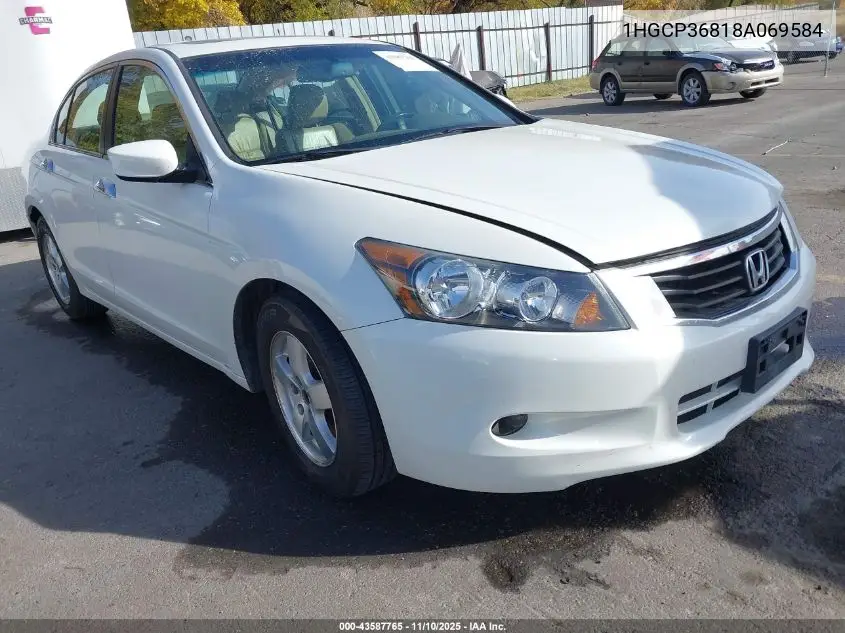 1HGCP36818A069584 2008 Honda Accord 3.5 Ex-L