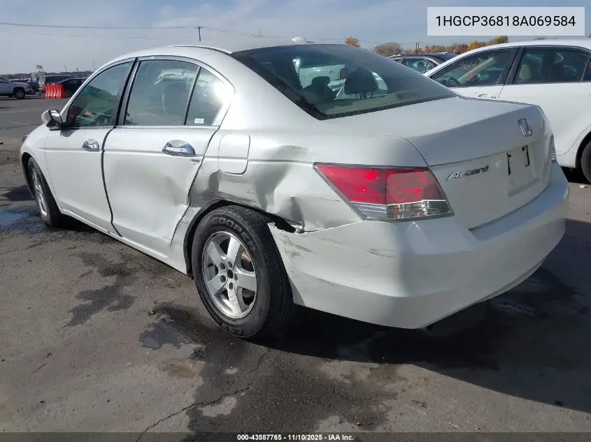 1HGCP36818A069584 2008 Honda Accord 3.5 Ex-L